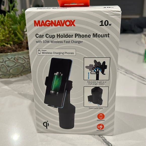 Phone mount car cup holder.  New. - Picture 1 of 2